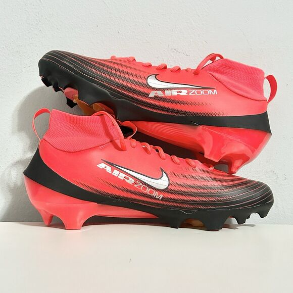 Nike Zoom Air Vapor Pro 1 “Crimson Black” Men Size 10 Football Cleats No Lid - Picture 6 of 8